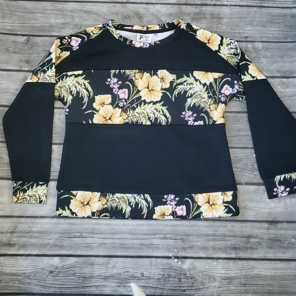 Fila Anna Sui Hawaiian Sweatshirt Size Large - Picture 1 of 4